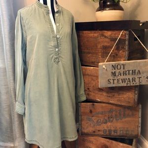 Kenneth Cole Reaction Olive Green Utility Dress